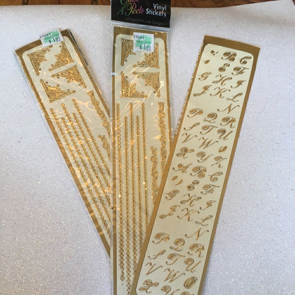 PACKS OF Stickers Plus Large Embossed Accomplished - Picture 15 of 16